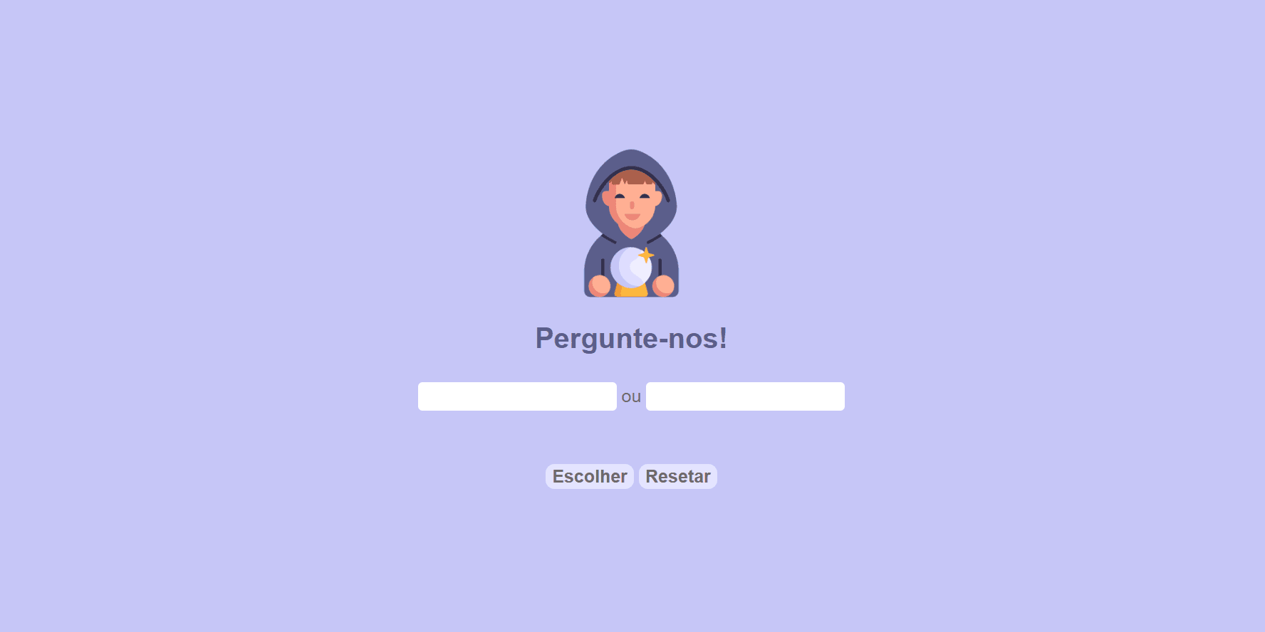 Imagem da página inicial do meu projeto de escolha